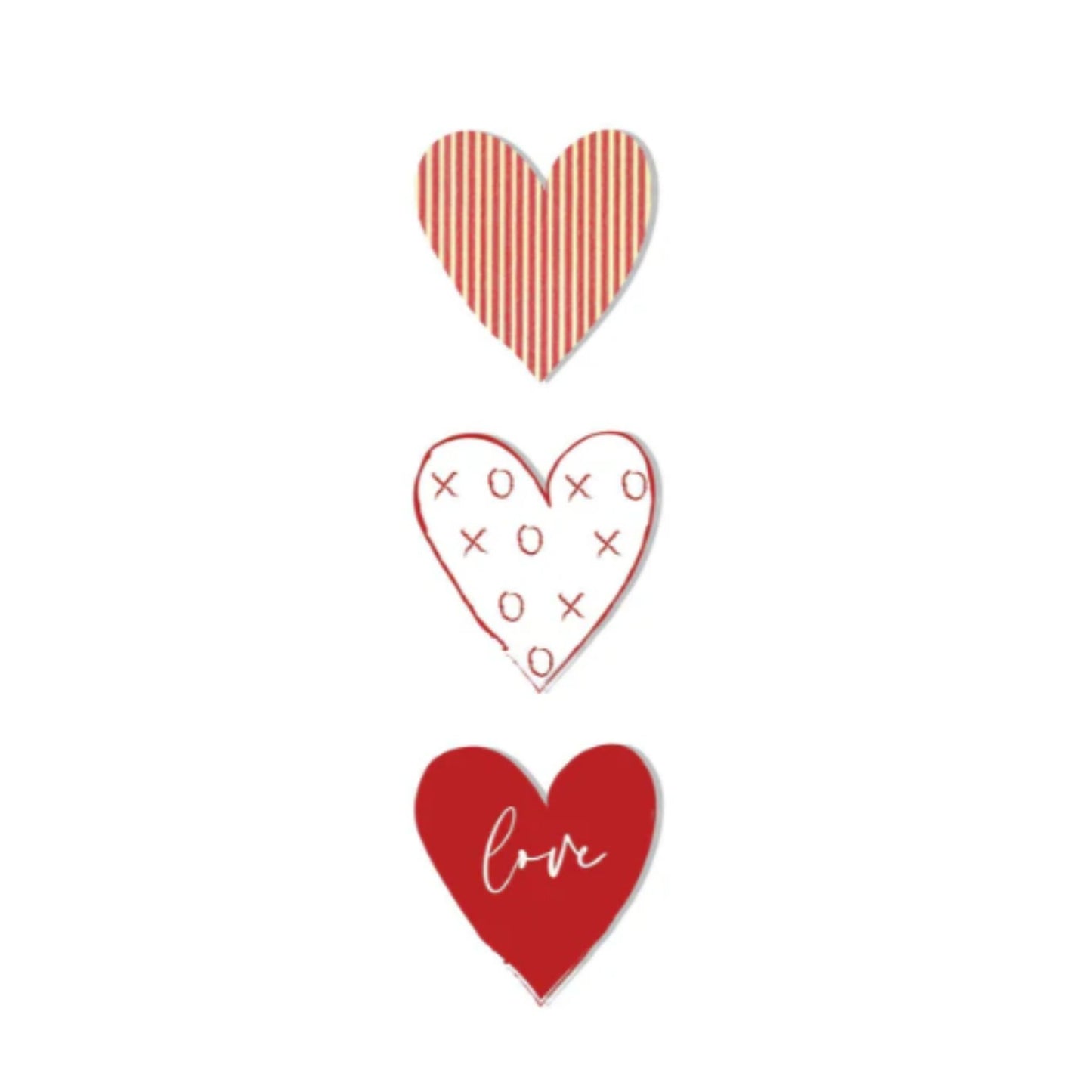 3 Tier Love Hearts