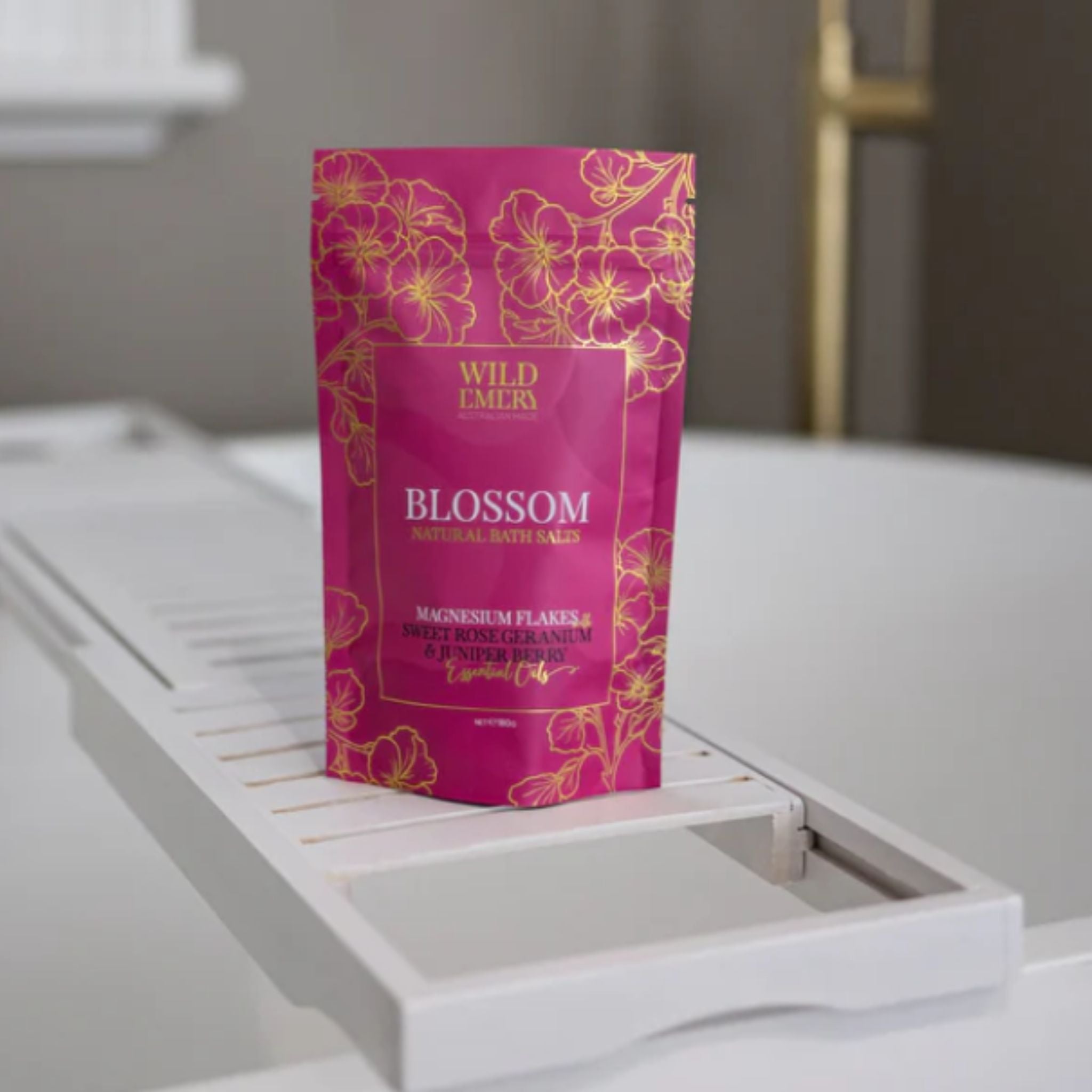 Sweet Rose Geranium And Juniper Berry Bath Salts