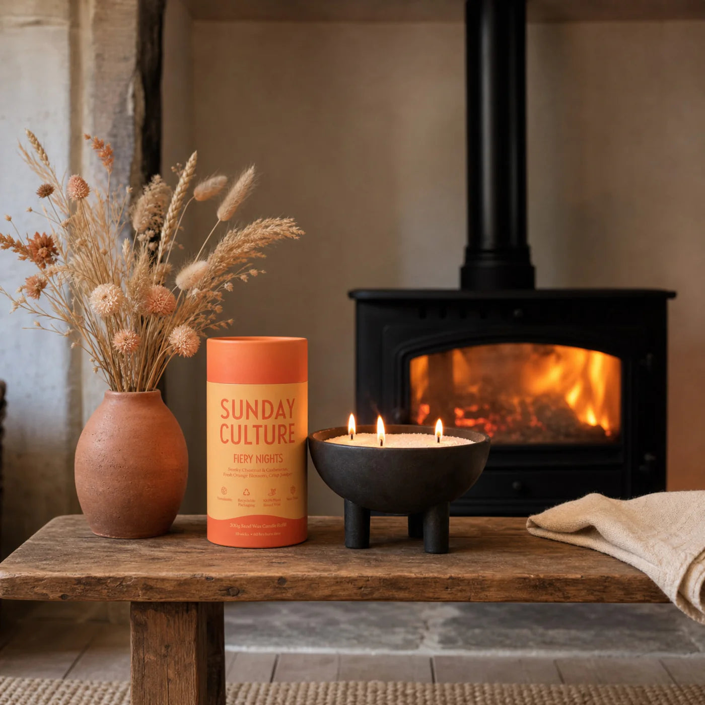 Sunday Culture Sand Wax Candle - SMALL 300G