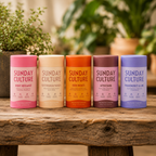 Sunday Culture sand wax candles collection of 5 scents at Flower Talk