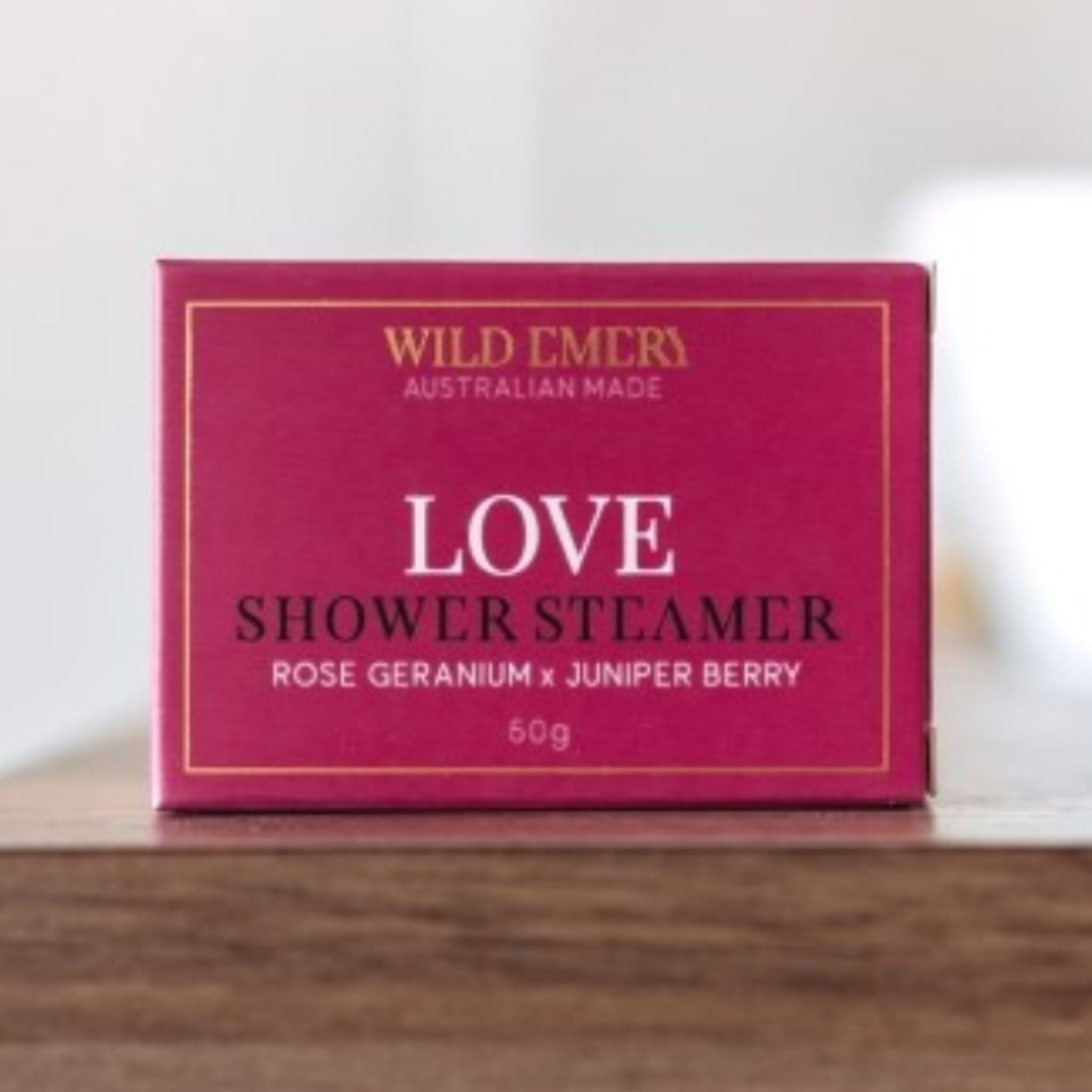 Love- Rose Geranium x Juniper Berry Shower Steamer