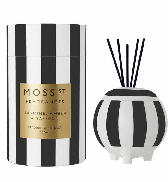 Moss St. Fragrances - Jasmine, Amber & Saffron Ceramic Diffuser 350ml