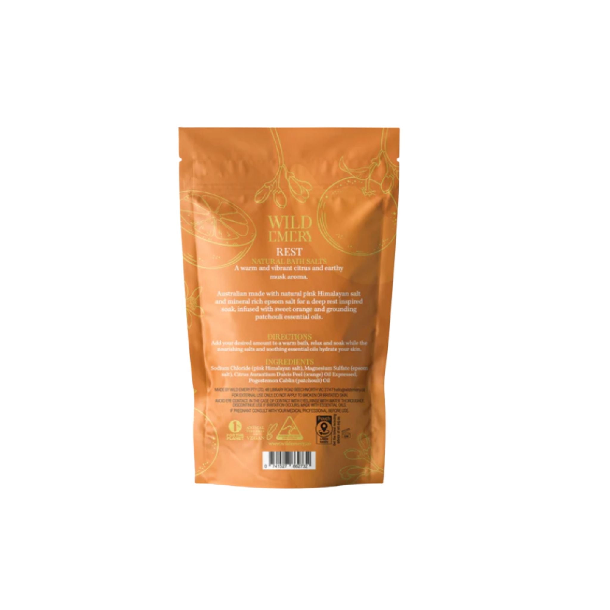 Sweet Orange And Grounding Patchouli Bath Salt